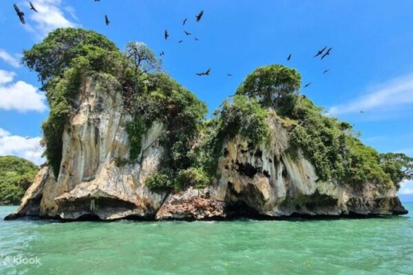 Los Haitises National Park near Dreams Playa Esmeralda Resort & Spa with lush mangroves, caves, and tropical island scenery