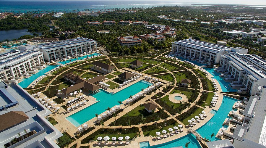 Paradisus Grand Cana all-suite all-inclusive resort with luxury pools and modern tropical design in Punta Cana.